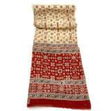 Indian Women Long Sarong Shawl Ethnic Wrap Dupata Stole Scarf Cotton Bordeaux