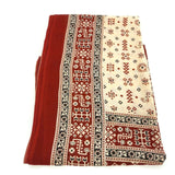 Indian Women Long Sarong Shawl Ethnic Wrap Dupata Stole Scarf Cotton Bordeaux