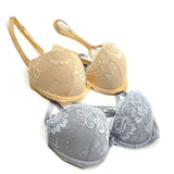 Aubade Paris Bra Intimates Lace Light Padded Brassiere Waistcoat Pink Or Gray