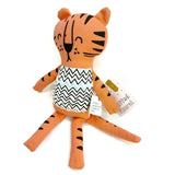 Blue Eye Canvas Zipper Travel Makeup Pouch Bag W/Pink Stuffed Figural Gift Set