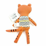 Blue Eye Canvas Zipper Travel Makeup Pouch Bag W/Pink Stuffed Figural Gift Set