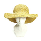 Women Straw Sun Hat Wide Brim Summer Beach Sun Protection Casual Foldable Cap