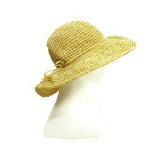 Women Straw Sun Hat Wide Brim Summer Beach Sun Protection Casual Foldable Cap