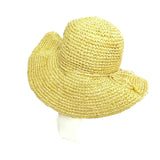 Women Straw Sun Hat Wide Brim Summer Beach Sun Protection Casual Foldable Cap