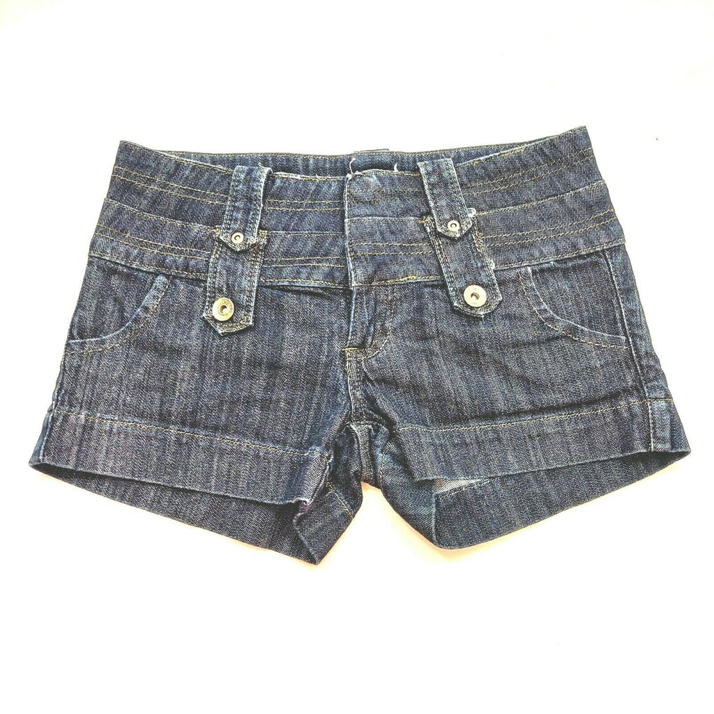 Ci Sono Women's Blue Jeans Pants Low Rise Shorts Size S