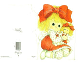 4th Happy Birthday VTG Girls Greeting Card Sweet Doll 1977 Unused Ambassador