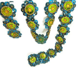 Sequins Paiets Filigree Floral Shape Ribbon Sewing Art Craft Handcraft Projects