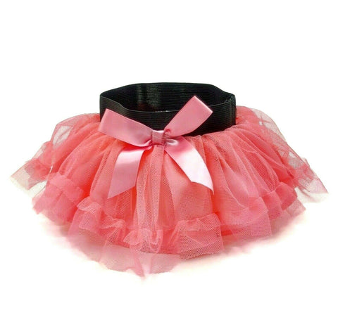 Baby Tutu Skirt W/Ribbon Tulle Pink Skirt 3-6M Infant Little Girl Cute Miniskirt