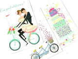 Best Wishes on Your Wedding Day Congratulations Greeting Card Lot of 3 TJ