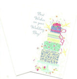 Best Wishes on Your Wedding Day Congratulations Greeting Card Lot of 3 TJ