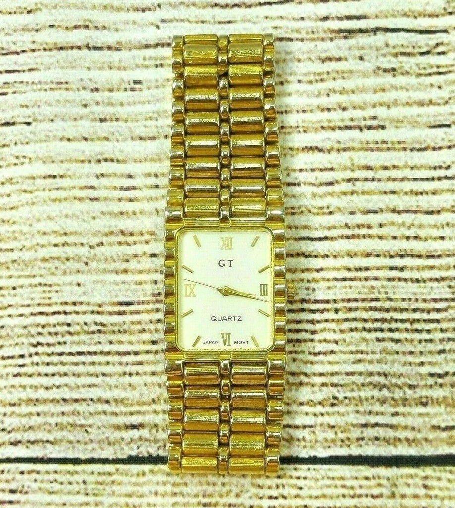 Unisex Quartz Watch Jewelry Bracelet Wristwatches Luxury Wrist Watch Goldtone