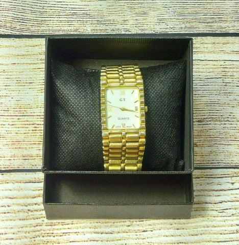 Unisex Quartz Watch Jewelry Bracelet Wristwatches Luxury Wrist Watch Goldtone