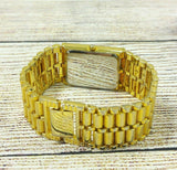 Unisex Quartz Watch Jewelry Bracelet Wristwatches Luxury Wrist Watch Goldtone