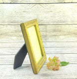 Antique Ornate Picture Frame Home Décor Goldstone Engraving VTG Photo Display