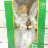 Christmas Figure Angel Harp North Pole Productions Animated Standing Sound Decor