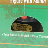 Christmas Figure Santa North Pole Productions Musical Stand Animated Decoration