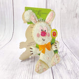 Happy 4th Birthday Girls Boys Greeting Card Bunny Lollipop Wishes Kids Toddler