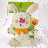 Happy 4th Birthday Girls Boys Greeting Card Bunny Lollipop Wishes Kids Toddler