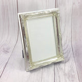 Ornate Silver Picture Frame Engraving Decorative Photo Display Stand Home Décor