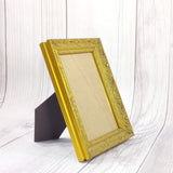 Vintage Bronze Picture Frame Engraving Decorative Photo Display Stand Home Décor