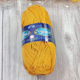 Sinfonia Omega 100% Cotton Yarn Knitting Crochet Set of 5 Orange Variety Skeins