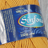 Sinfonia Omega 100% Cotton Yarn Knitting Crochet Set of 5 Orange Variety Skeins