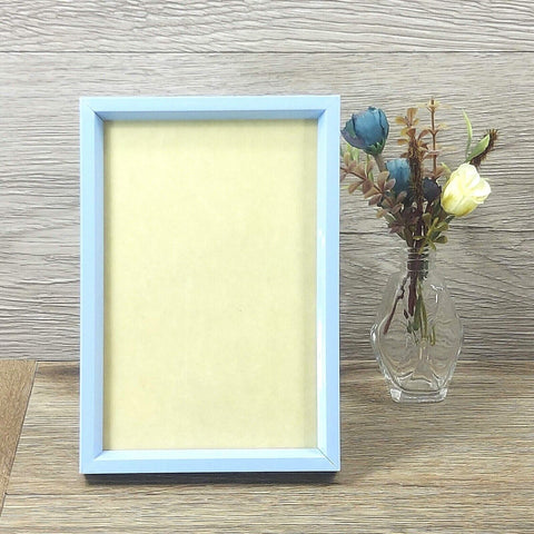 Photo Picture Frame Ornate Light Blue Table Top Display Home Décor 4.25x6.25 in