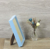 Photo Picture Frame Ornate Light Blue Table Top Display Home Décor 4.25x6.25 in