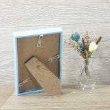 Photo Picture Frame Ornate Light Blue Table Top Display Home Décor 4.25x6.25 in