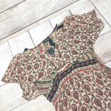 Vintage Chic Women Maxi Dress Flutter Sleeveless High-Waisted Bohemian Dress