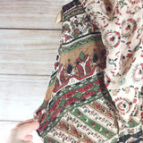 Vintage Chic Women Maxi Dress Flutter Sleeveless High-Waisted Bohemian Dress