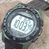 Men's Timex Expedition Compass  Indiglo Digital Watch W/Settings Elastic Band WR