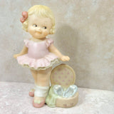 Enesco Lucie Attwell Memories of Yesterday Girl Dressed as Ballerina Figurine