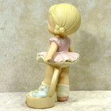 Enesco Lucie Attwell Memories of Yesterday Girl Dressed as Ballerina Figurine