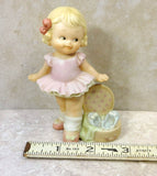 Enesco Lucie Attwell Memories of Yesterday Girl Dressed as Ballerina Figurine