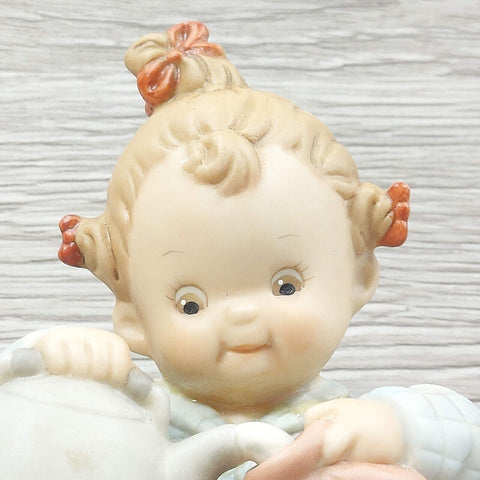 Enesco Memories of Yesterday "Comforting Thoughts" Girl Figurine Collection VTG