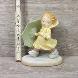 Ensco Collection "You're My Sunshine On A Rainy Day" 1995 Vintage Boy Figurine