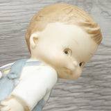 Ensco Collection "Loving You One Stitch  At A Time" 1995 VTG Boy & Girl Figurine