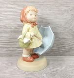 Ensco Collection "There're Always A Rainbow" 1996 VTG Girl w/Umbrella Figurine