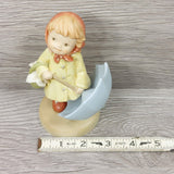 Ensco Collection "There're Always A Rainbow" 1996 VTG Girl w/Umbrella Figurine