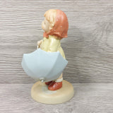 Ensco Collection "There're Always A Rainbow" 1996 VTG Girl w/Umbrella Figurine