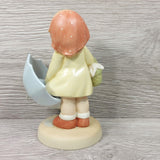 Ensco Collection "There're Always A Rainbow" 1996 VTG Girl w/Umbrella Figurine