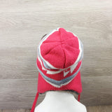 Earflaps Winter Hat Ear Cover Unisex Warm Fur Lining Beanie Aviator Cap Gray/Red