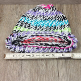 Girls Winter Hat Toddler 100% Wool Knitted Handmade Warm  Colorful  Crochet Hat