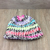 Girls Winter Hat Toddler 100% Wool Knitted Handmade Warm  Colorful  Crochet Hat