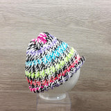 Girls Winter Hat Toddler 100% Wool Knitted Handmade Warm  Colorful  Crochet Hat