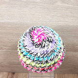 Girls Winter Hat Toddler 100% Wool Knitted Handmade Warm  Colorful  Crochet Hat