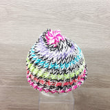 Girls Winter Hat Toddler 100% Wool Knitted Handmade Warm  Colorful  Crochet Hat