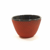 Japanese Cast Iron Tea Cups Mugs Pair 2pcs Red Teacup Cup Set of 2 Home Décor
