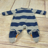 Baby 1 Pc. Fleece Footed Pajamas Sleeper Fox Striped Carter's Play Outfit 0-3M